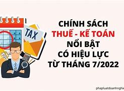 Các Chính Sách Thuế Mới Năm 2022 Là Gì Vậy