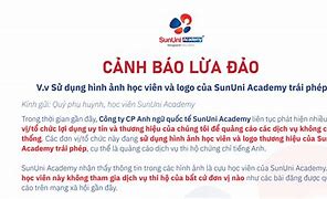 Học Bổng Sununi Academy Lừa Đảo 2024 Mới Nhất Hôm