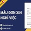 Mẫu Đơn Nghỉ Việc Ở Nhật